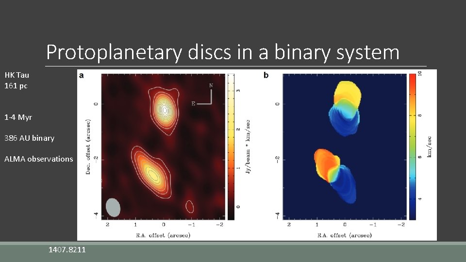Protoplanetary discs in a binary system HK Tau 161 pc 1 -4 Myr 386