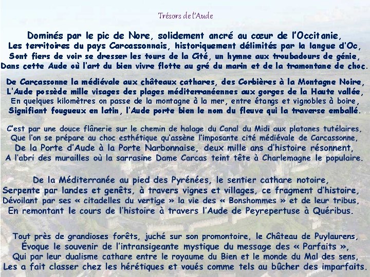 Trésors de l’Aude Dominés par le pic de Nore, solidement ancré au cœur de