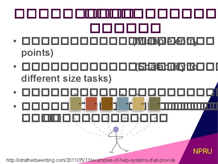 ���������� • ���������� (Multiple entry points) • ����������� (Scalability to different size tasks) •