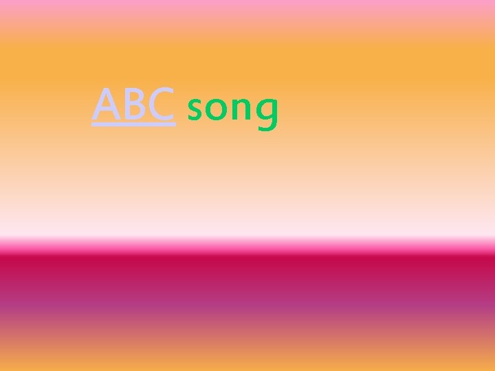ABC song 