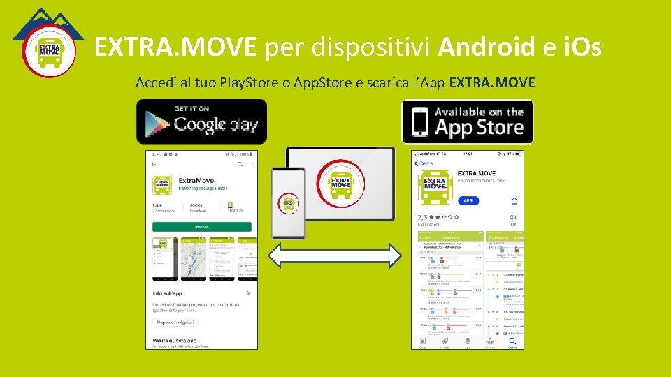 EXTRA. MOVE per dispositivi Android e i. Os Accedi al tuo Play. Store o