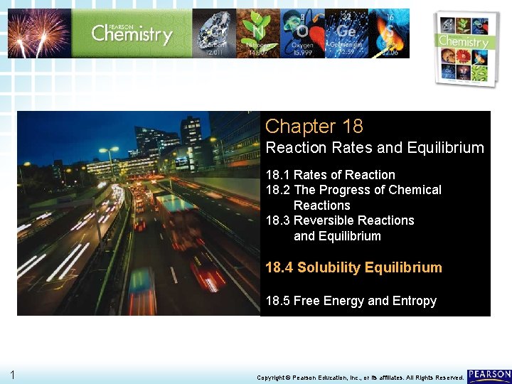 18. 4 Solubility Equilibrium > Chapter 18 Reaction Rates and Equilibrium 18. 1 Rates