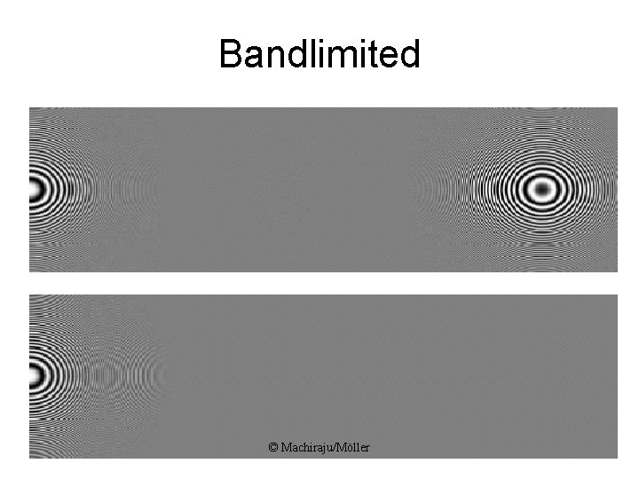 Bandlimited © Machiraju/Möller Bandlimited © Machiraju/Möller