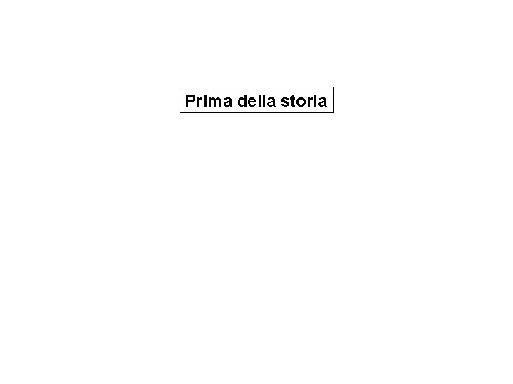 Prima della storia 