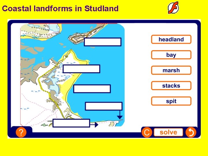 Coastal landforms in Studland 