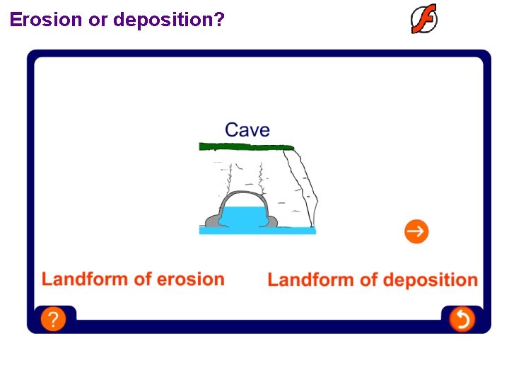 Erosion or deposition? 