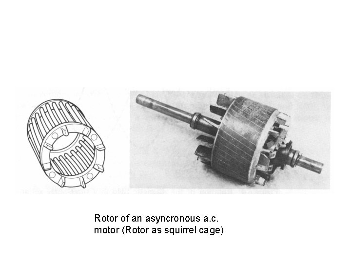 Rotor of an asyncronous a. c. motor (Rotor as squirrel cage) 