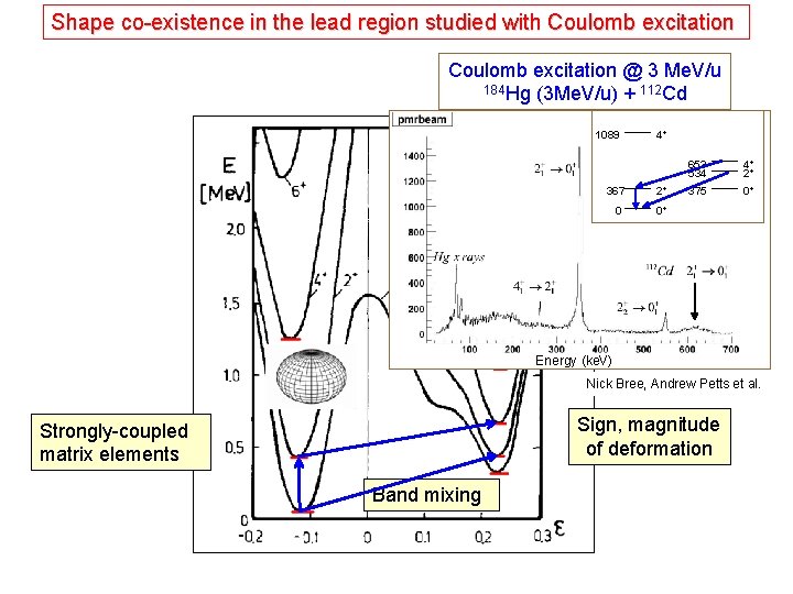 Shape co-existence in the lead region studied with Coulomb excitation @ 3 Me. V/u