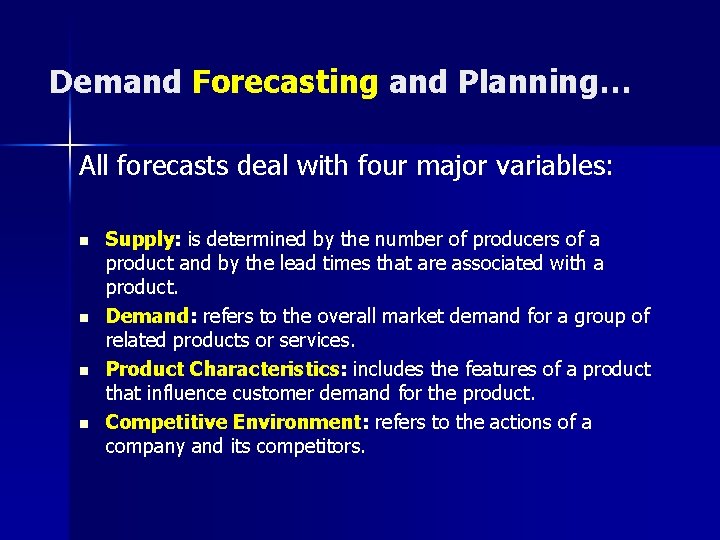 Supply Chain Operations Planning and Sourcing Chapter 2
