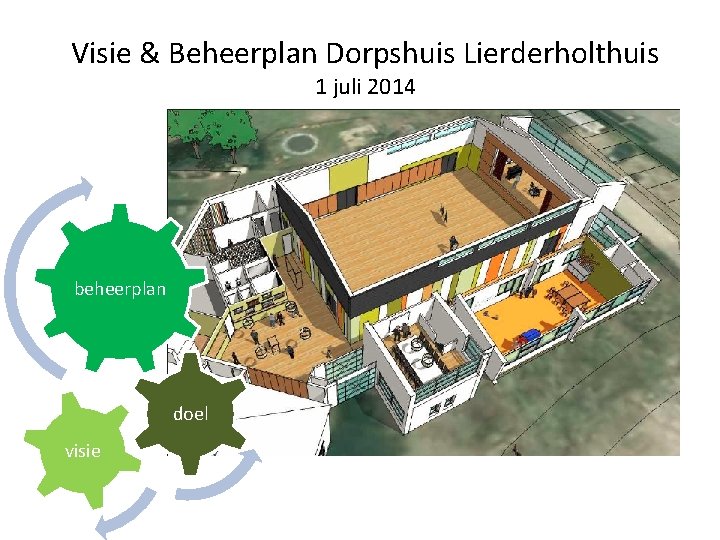Visie & Beheerplan Dorpshuis Lierderholthuis 1 juli 2014 beheerplan doel visie 