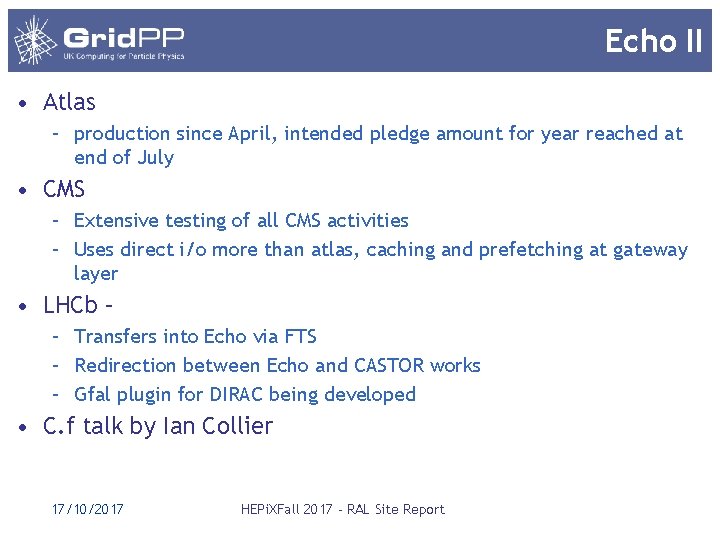 Echo II • Atlas – production since April, intended pledge amount for year reached Echo II • Atlas – production since April, intended pledge amount for year reached