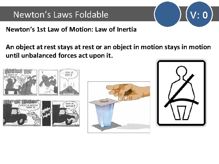 Newton’s Laws Foldable V: 0 Newton’s 1 st Law of Motion: Law of Inertia