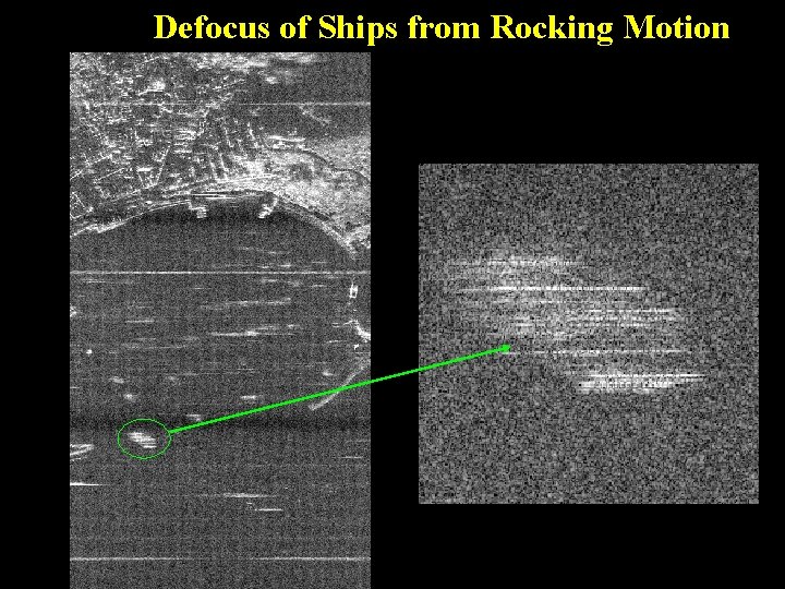 Defocus of Ships from Rocking Motion 