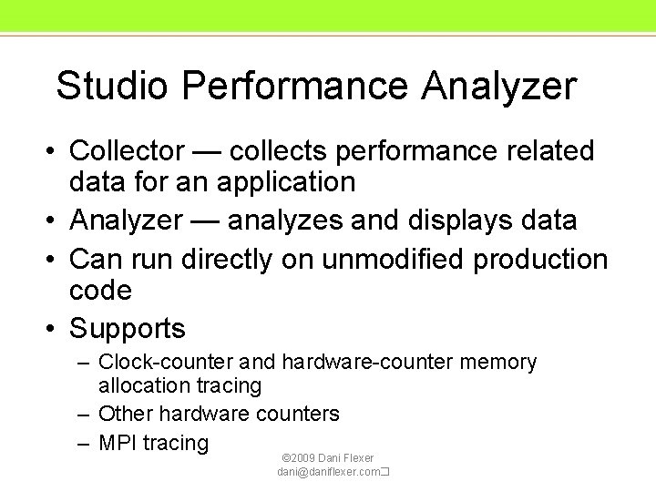 Tuning Parallel Code on Solaris Lessons Learned from