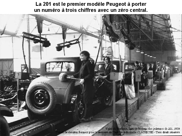 La 201 est le premier modèle Peugeot à porter un numéro à trois chiffres