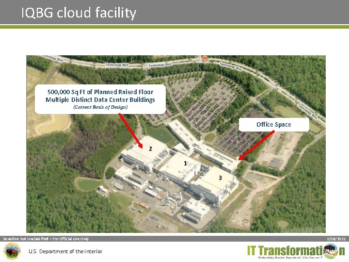 IQBG cloud facility 500, 000 Sq Ft of Planned Raised Floor Multiple Distinct Data IQBG cloud facility 500, 000 Sq Ft of Planned Raised Floor Multiple Distinct Data