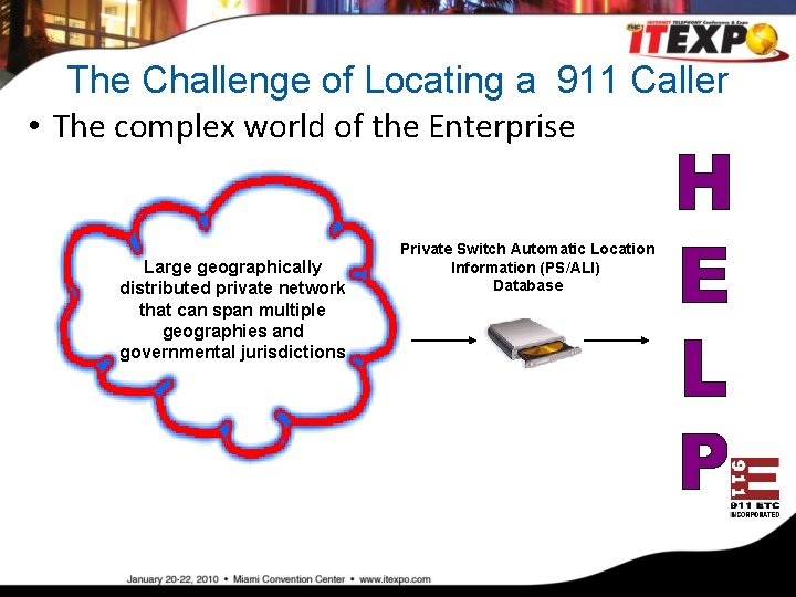 The Challenge of Locating a 911 Caller • The complex world of the Enterprise