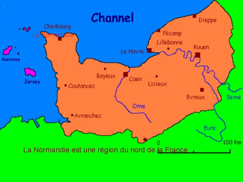 La Normandie est une région du nord de la France 