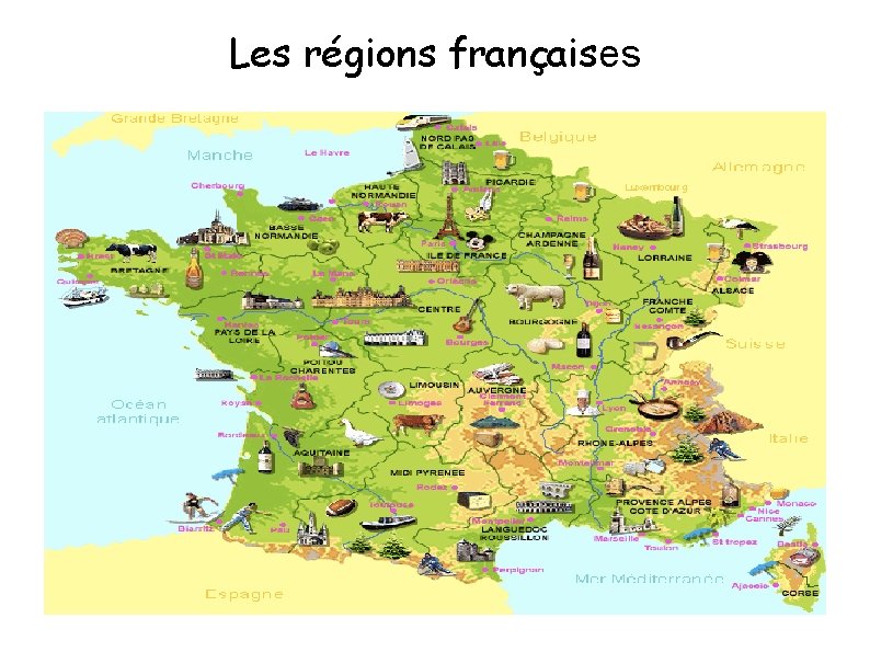 Les régions françaises 