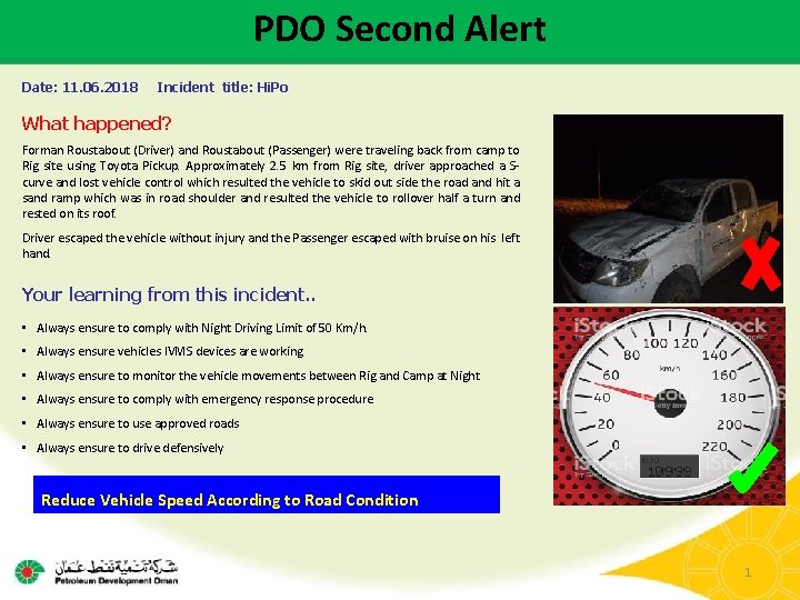 PDO Second Alert Date: 11. 06. 2018 Incident title: Hi. Po What happened? Forman