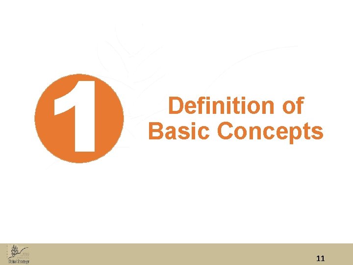 1 Definition of Basic Concepts 11 