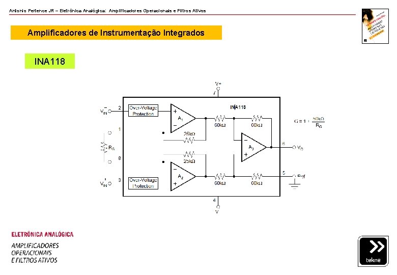 Antonio Pertence JR – Eletrônica Analógica: Amplificadores Operacionais e Filtros Ativos Amplificadores de Instrumentação Antonio Pertence JR – Eletrônica Analógica: Amplificadores Operacionais e Filtros Ativos Amplificadores de Instrumentação
