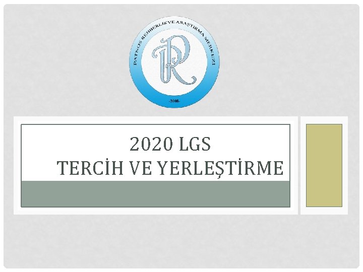 2020 LGS TERCİH VE YERLEŞTİRME 