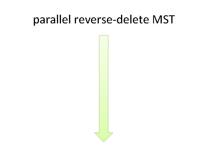 parallel reverse-delete MST 
