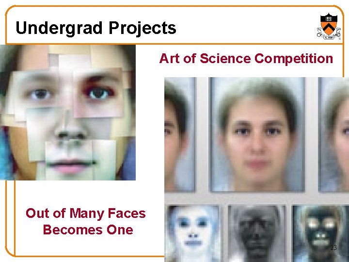 Undergrad Projects Art of Science Competition Out of Many Faces Becomes One 23 