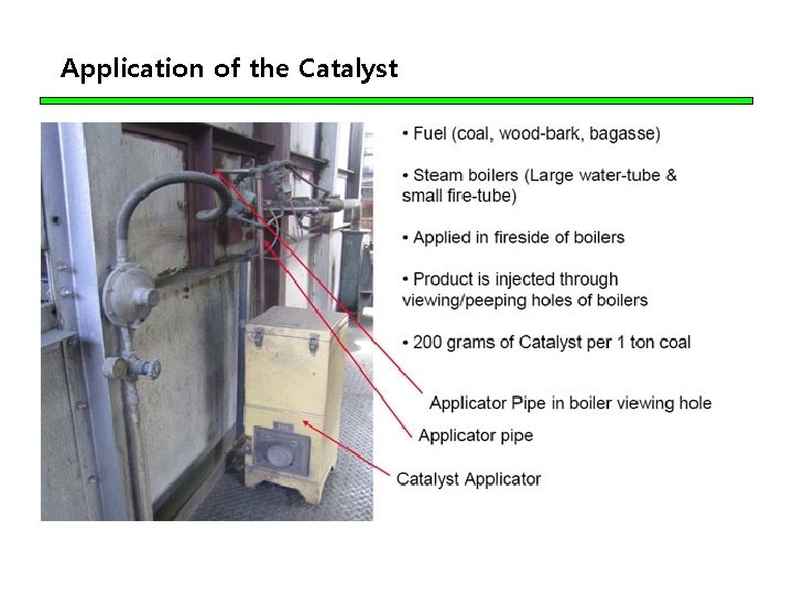 Application of the Catalyst 