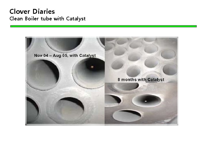 Clover Diaries Clean Boiler tube with Catalyst 