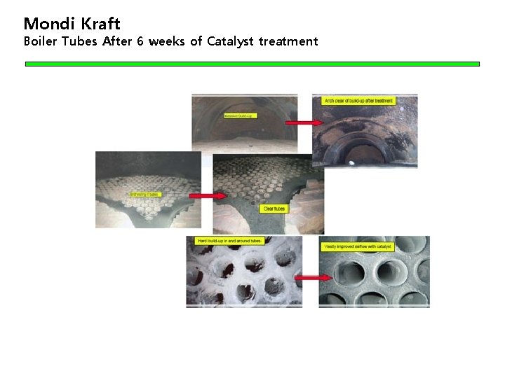 Mondi Kraft Boiler Tubes After 6 weeks of Catalyst treatment 