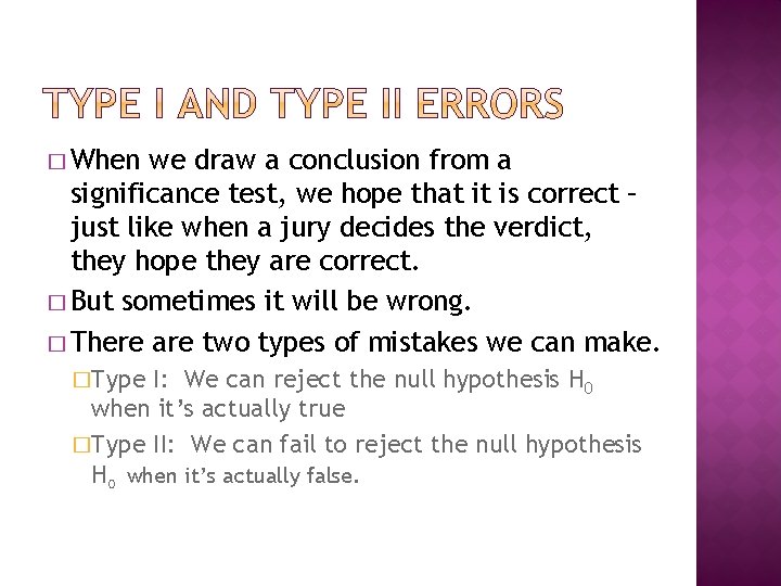 Conclusion Types Test Lesson 2 Section 9 1 part 2 Interpret