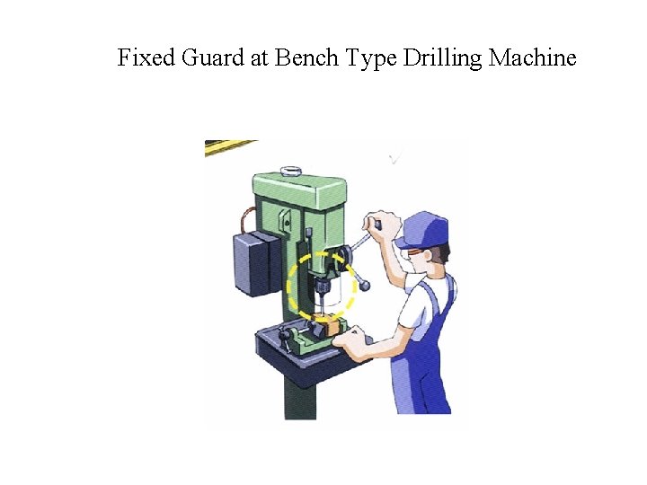 Fixed Guard at Bench Type Drilling Machine 