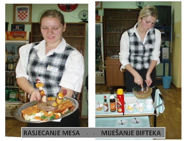 RASJECANJE MESA - - MIJEŠANJE BIFTEKA 