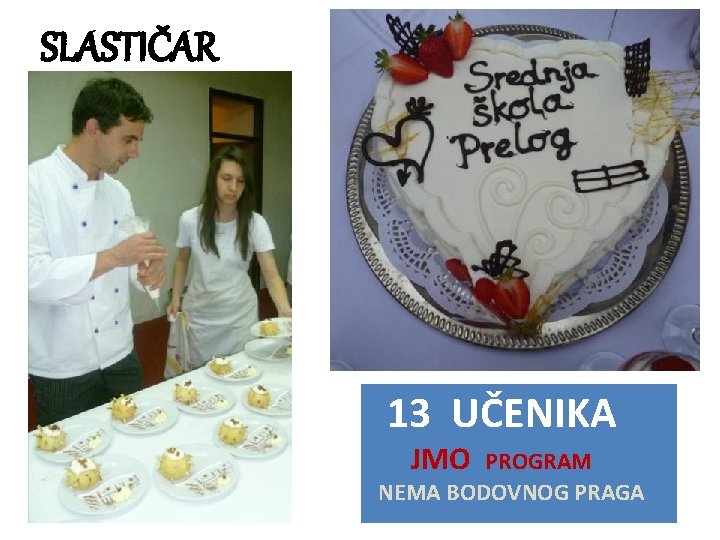 SLASTIČAR 13 UČENIKA JMO PROGRAM NEMA BODOVNOG PRAGA 