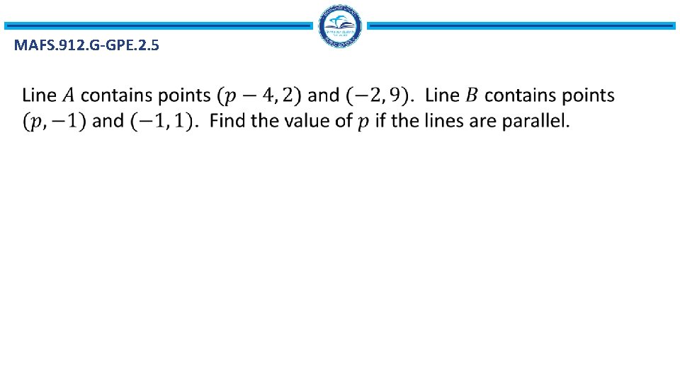 MAFS. 912. G-GPE. 2. 5 