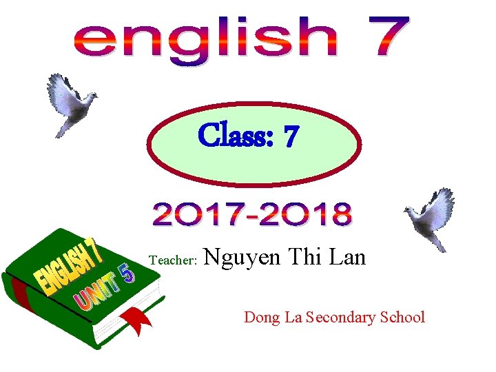 Class: 7 Teacher: Nguyen Thi Lan Dong La Secondary School 