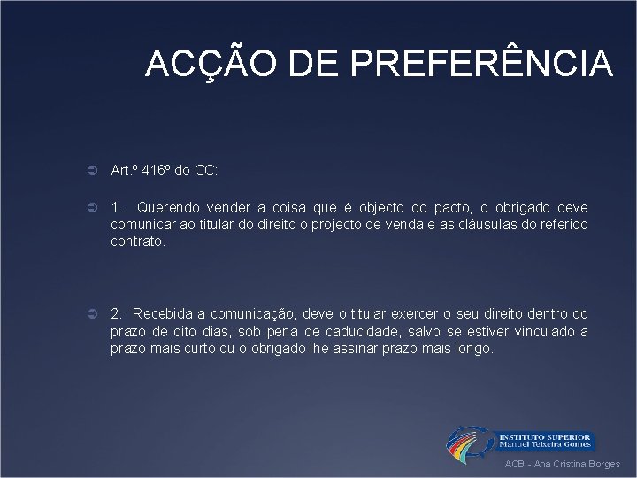 Aco De Preferncia Aco De Preferncia Noo O