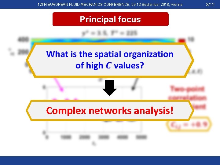 12 TH EUROPEAN FLUID MECHANICS CONFERENCE, 09 -13 September 2018, Vienna 3/12 Principal focus