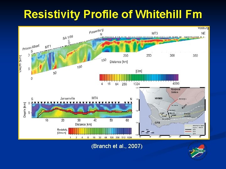 Resistivity Profile of Whitehill Fm (Branch et al. , 2007) 