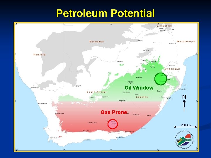Petroleum Potential Oil Window N Gas Prone 200 km 