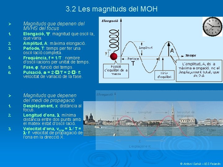 3. 2 Les magnituds del MOH Ø 1. 2. 3. 4. 5. 6. Magnituds