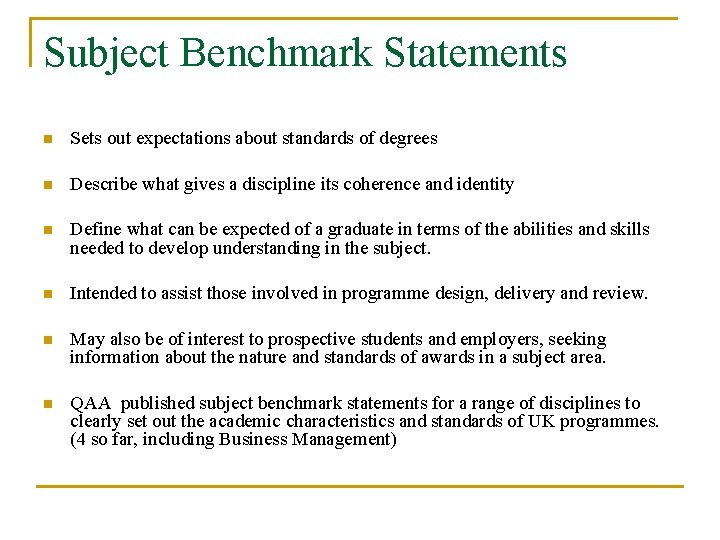 National Frameworks of Qualifications and the UK Experience