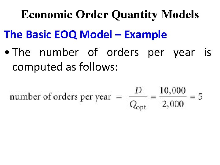 Inventory Management MNG 221 Management Science Lecture Outline