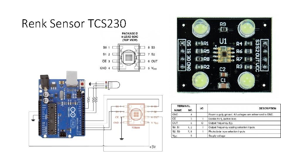 Renk Sensor TCS 230 