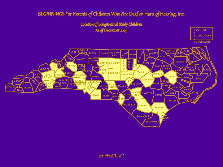 BEGINNINGS For Parents of Children Who Are Deaf or Hard of Hearing, Inc. Location