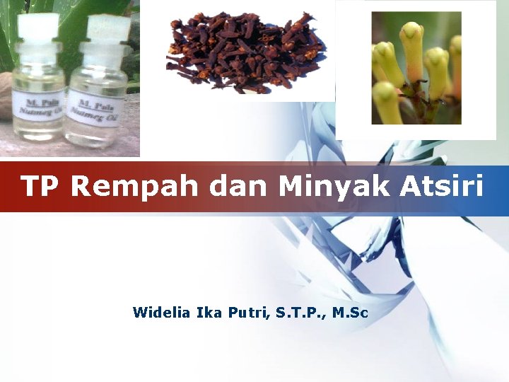 LOGO TP Rempah dan Minyak Atsiri Widelia Ika Putri, S. T. P. , M.