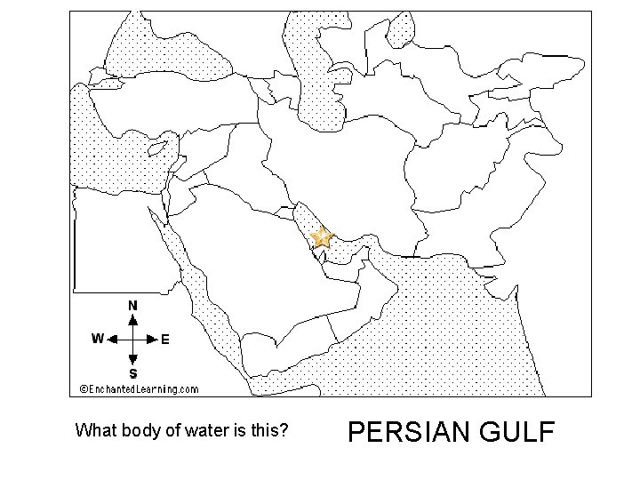 What body of water is this? PERSIAN GULF 