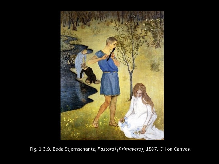 Fig. 1. 3. 9. Beda Stjernschantz, Pastoral [Primavera], 1897. Oil on Canvas. 